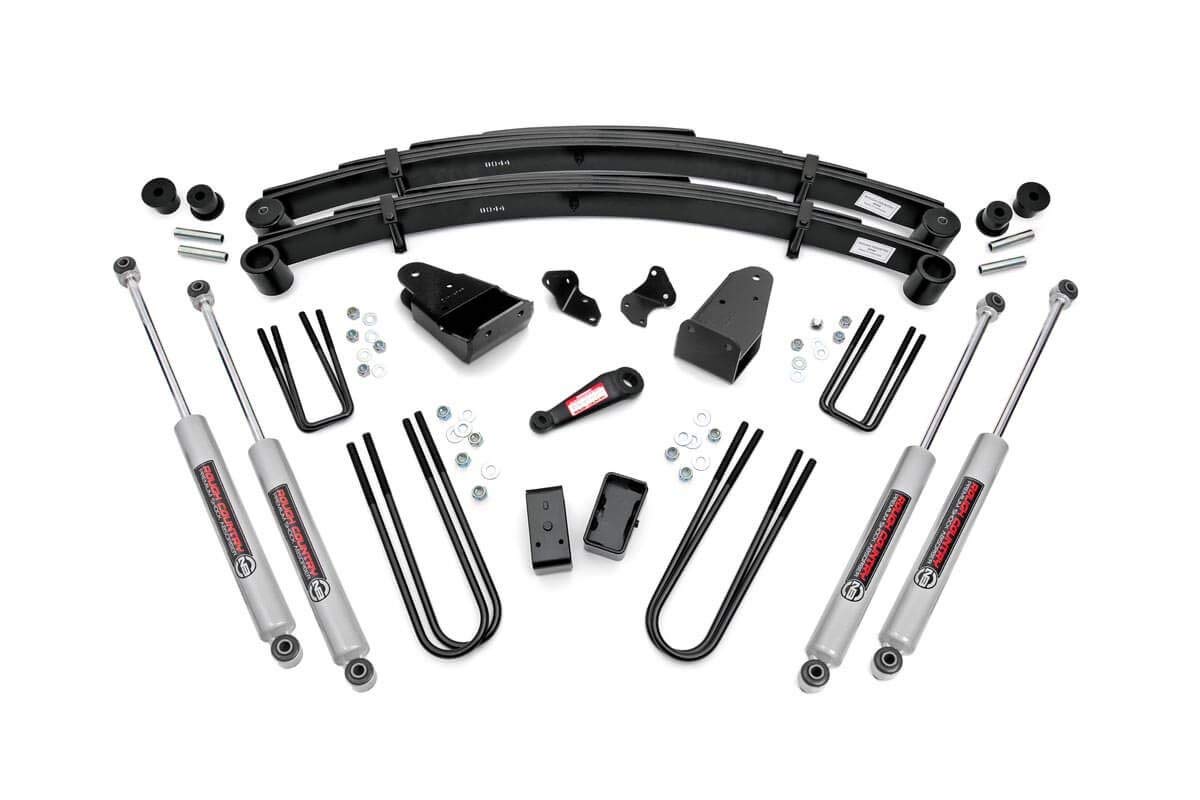 4" Rough Country Suspension Lift Kit for 1980-1986 Ford F-250 4WD - 4908030