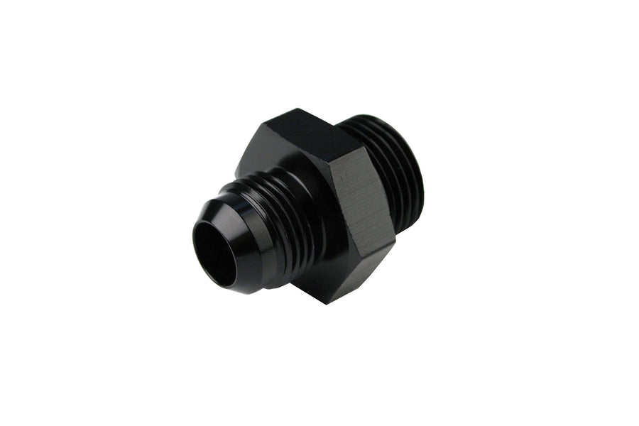 AN-10 O-ring Boss/AN-08 Male Flare Reducer Fitting, Black Aeromotive 15610