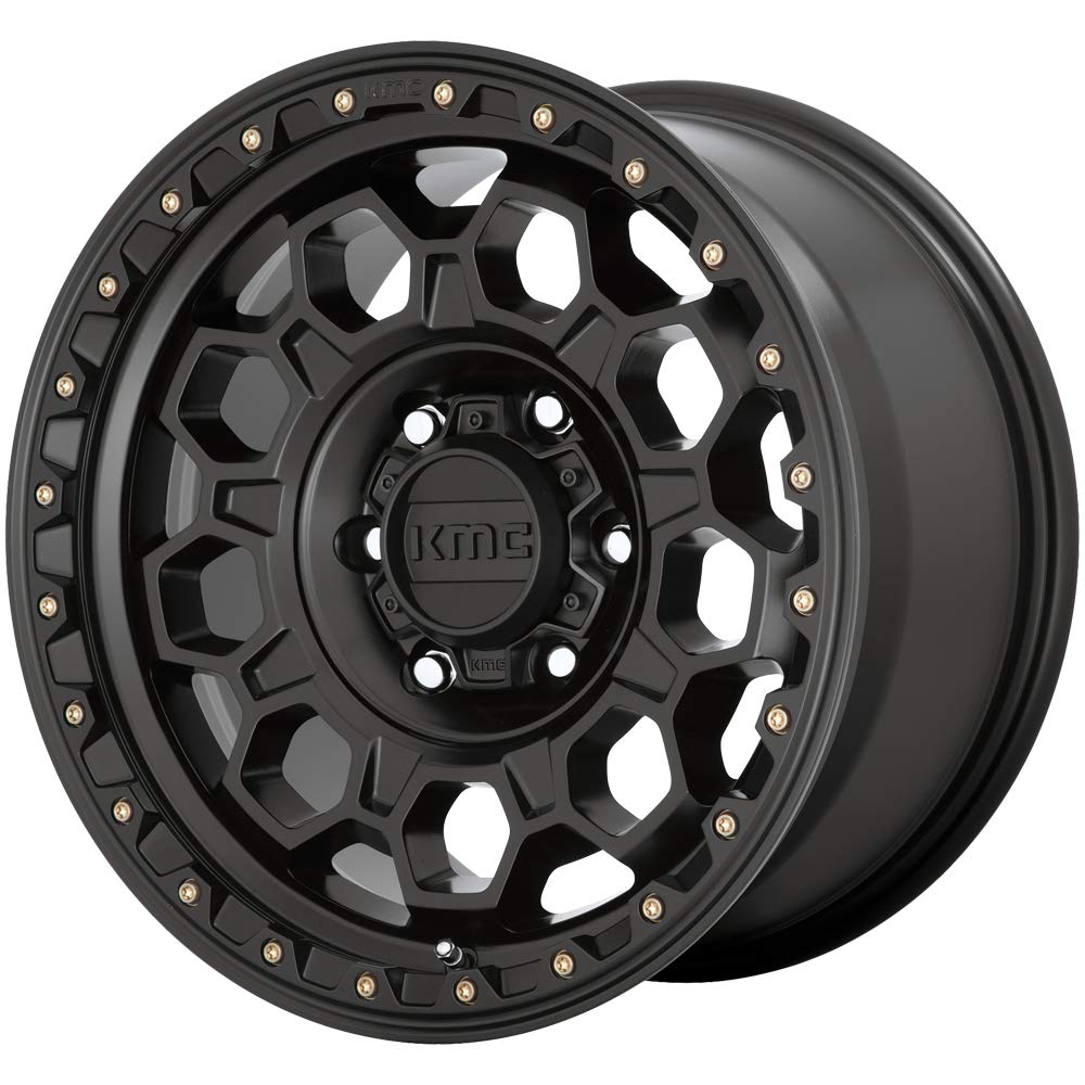 KMC Wheels 17X8 TREK 5X4.256 38mm SATIN BLACK - KM54578045738