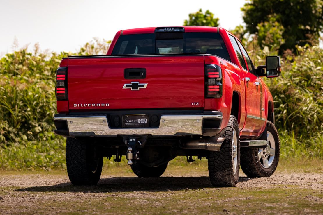 Morimoto XB LED Taillights Plug and Play fits Chevrolet Silverado 2014-2019 LED Taillight Assemblies (Smoked)