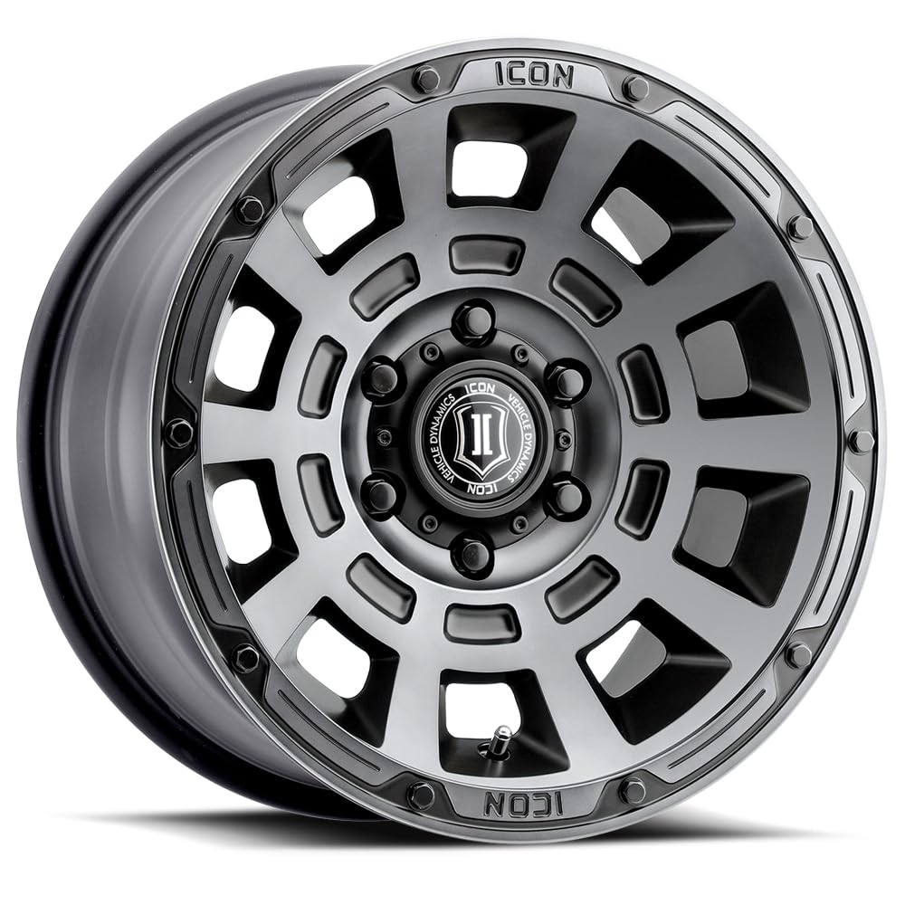 Thrust ICON Alloys, Smoked Satin Black, 17 x 8.5/5 x 150, 25mm Offset, 5.75" BS, 2817855557SSBT