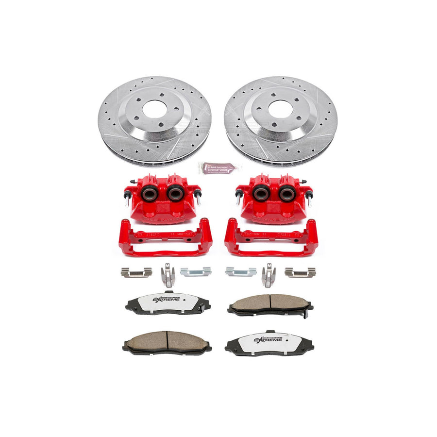 Power Stop Z26 Street Warrior KC1559-26 Brake Kit For Chevrolet Corvette 1997-2004 [Model Specific]