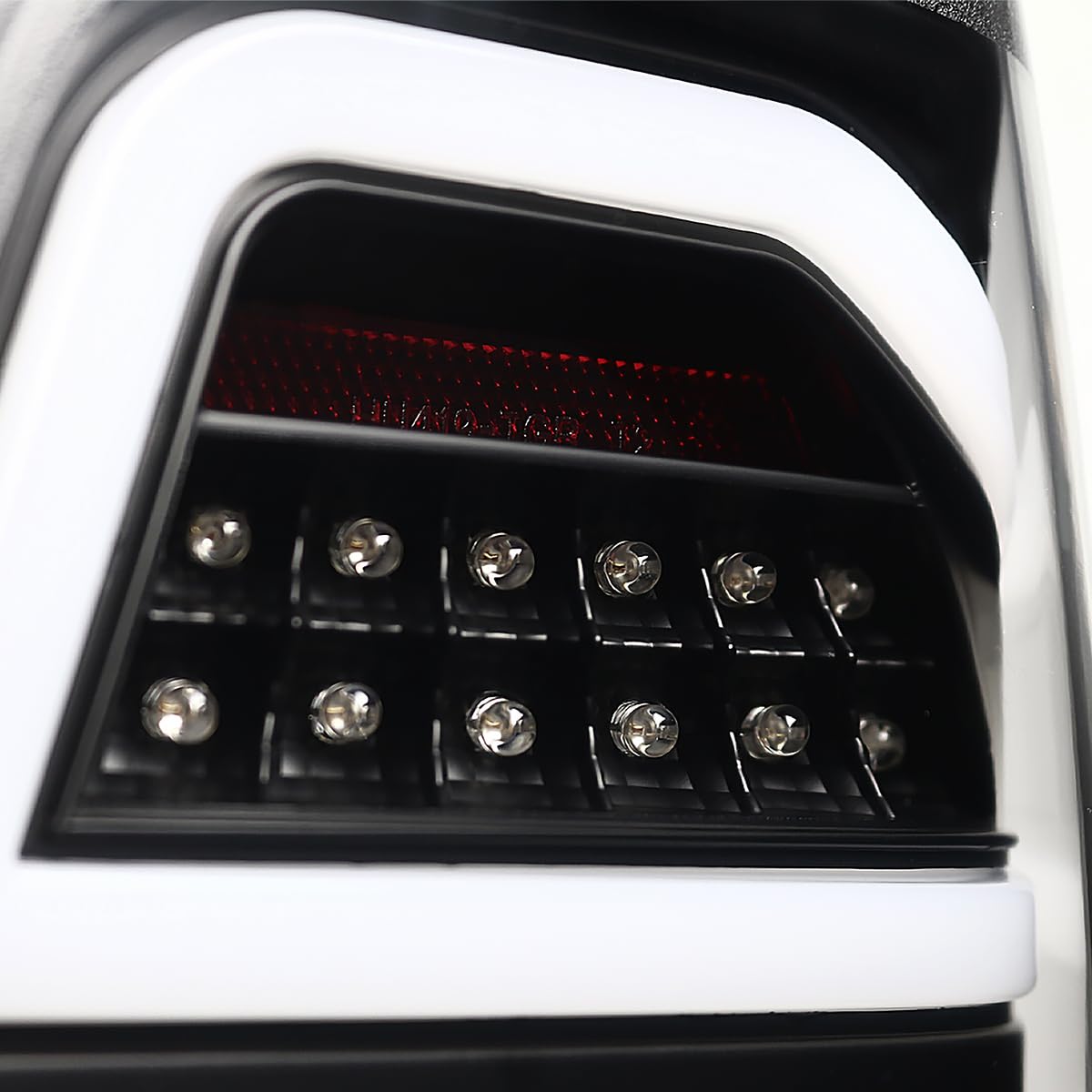 Black LED Bar Tail Lights SPEC-D TUNING Compatible with 2006-2011 Mercedes-Benz W164 ML-Class, Left + Right Pair Assembly