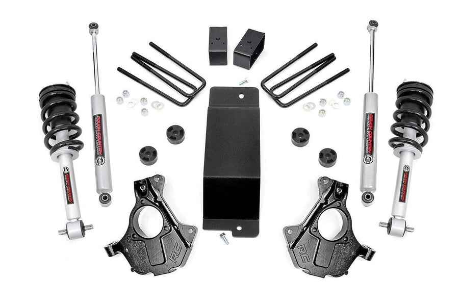 3.5" Rough Country Suspension Lift Kit with N3 Struts/N3 Shocks for Chevy Silverado & GMC Sierra 1500 (2014-2018 w/Stock Cast Alu or Stamped Steel Control Arms)