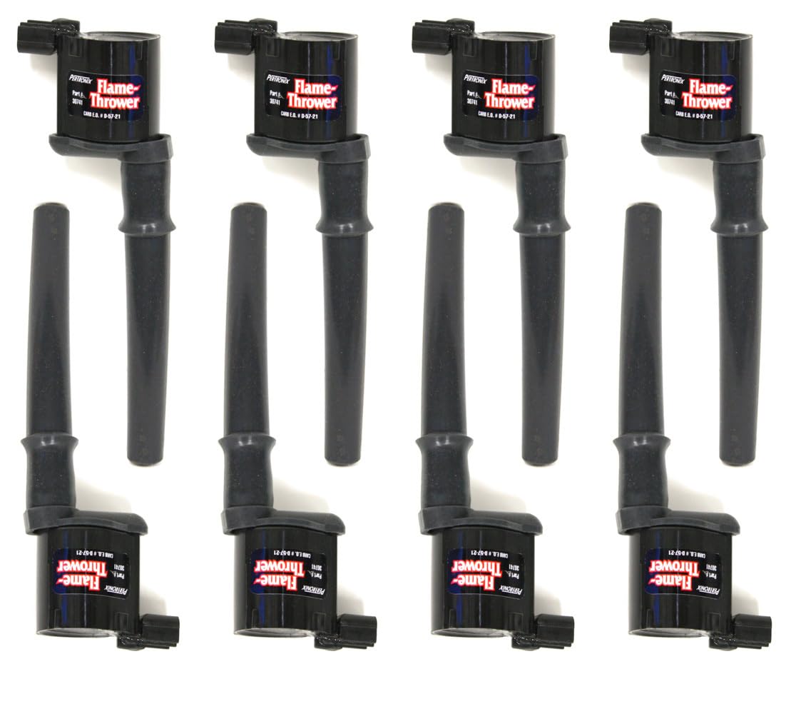Flame-Thrower Coil On Plug Pertronix 30748 for Ford 4 Valve, (Set of 8)