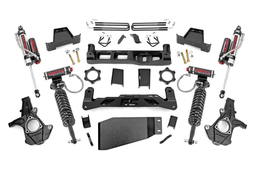 7.5" Rough Country Suspension Lift Kit with Vertex Coilovers/Vertex Shocks for Chevy Silverado & GMC Sierra 1500 (2007-2013) 4WD