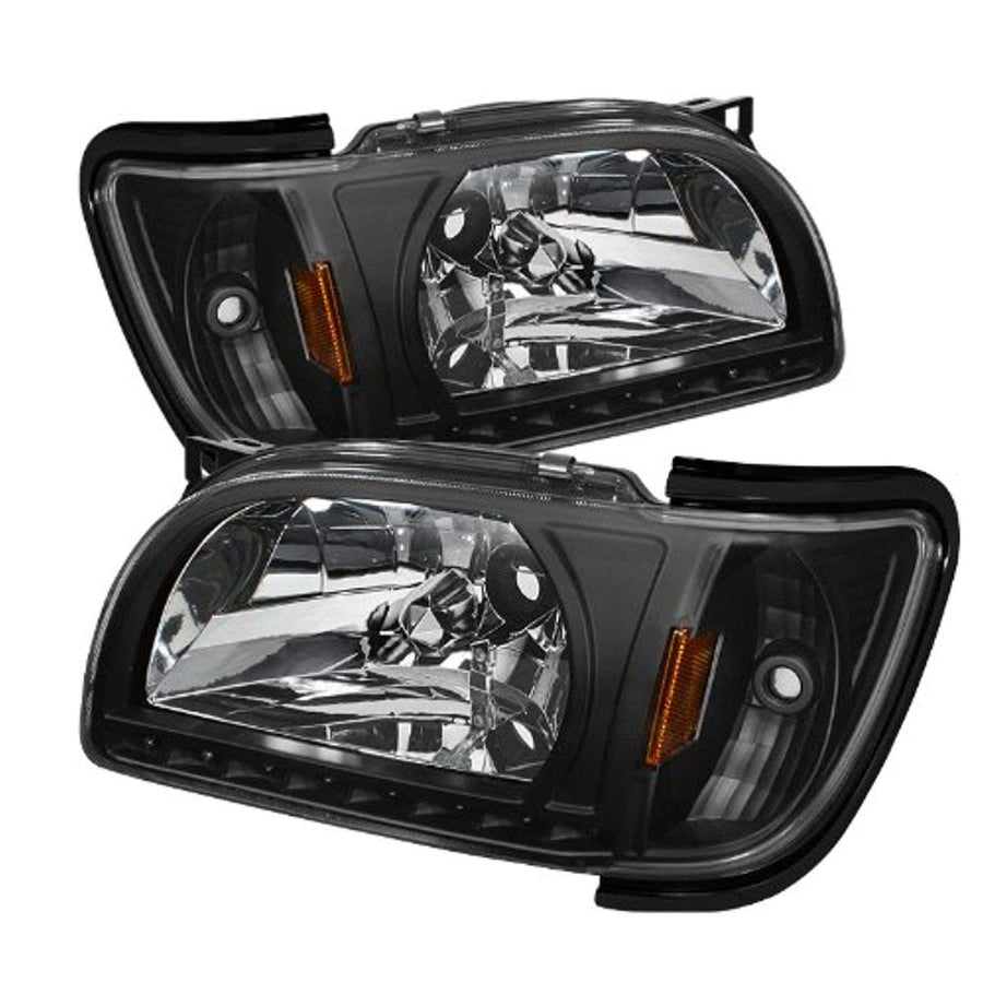 Crystal Headlight Spyder Auto HD-ON-TT01-1PC-LED-BK