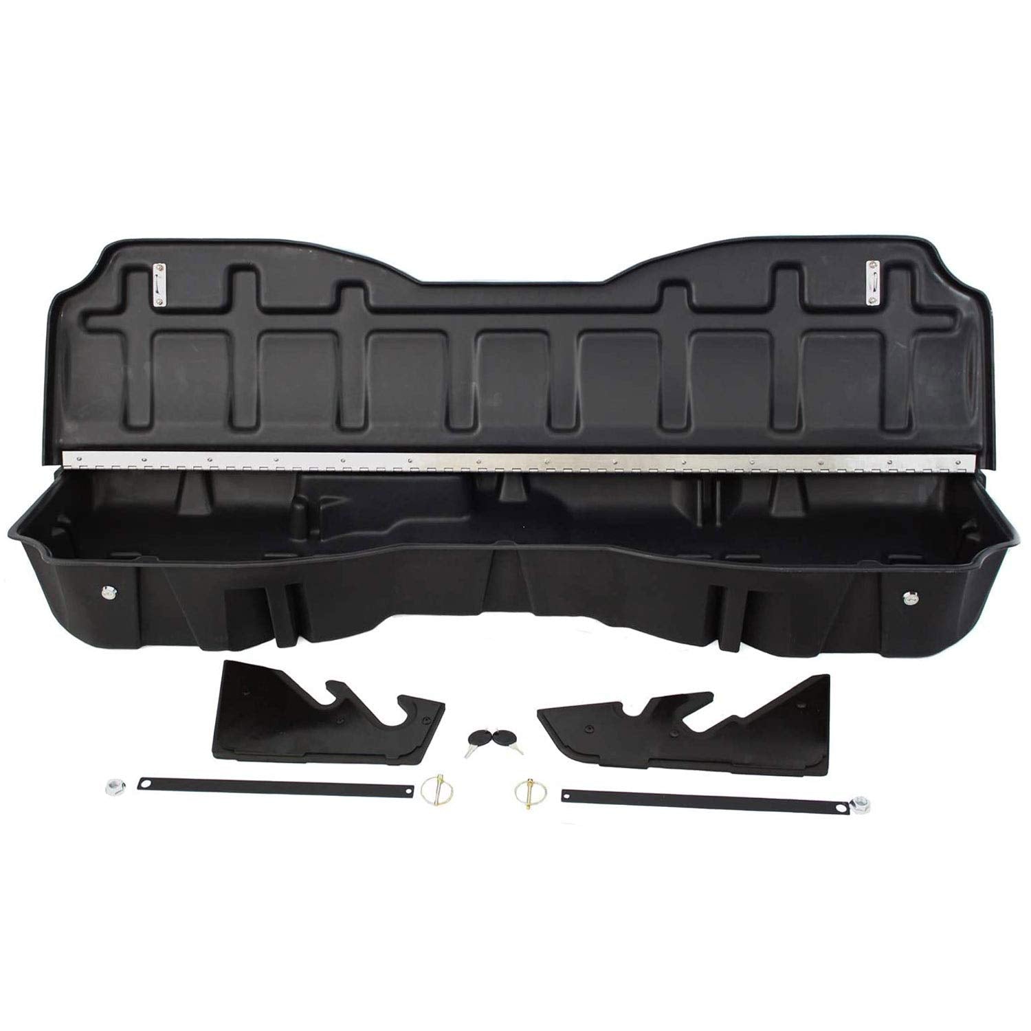 Under Seat Storage DuHa 30120 fits 2019-2026 Ram 1500 Crew Cab New Body Style | Black Heavy Duty Back Seat Organizer | Easy Installation | Seamless Integration