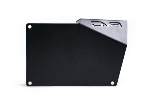 License Plate Relocation Bracket DV8 Offroad for 2021-2024 Ford Bronco | Compatible with The Factory Steel Modular Front Bumper | Side Mounted | Does Not Block Grille