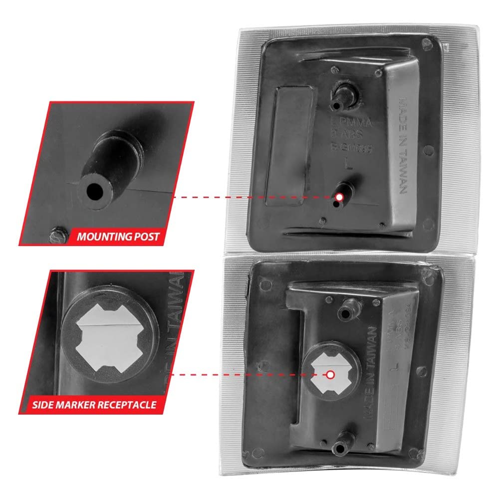 Black Crystal Anzo Turn Signal/Corner Lights