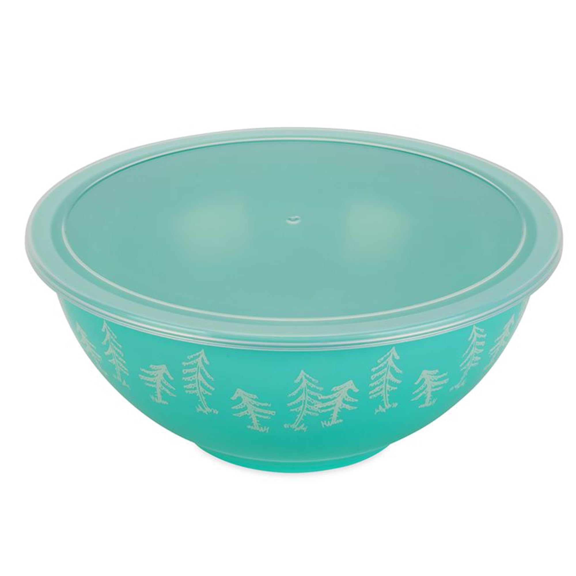 Nesting Bowl Set Camco with Lids - Features Life is Better at The Campsite Design - Camping Dishware Set Includes 4 Durable Melamine Bowls with 4 Plastic Lids - Camping Kitchen Essentials(53451)