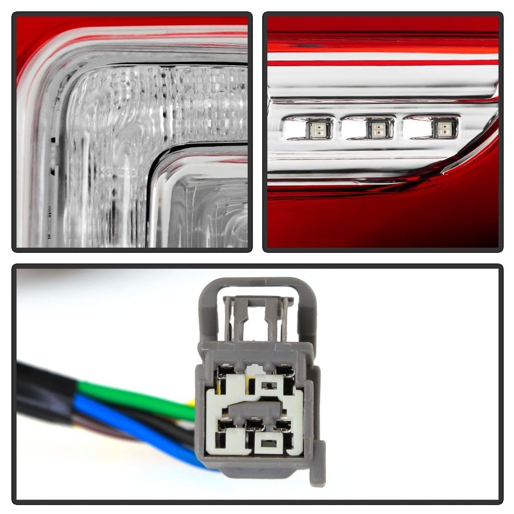 Ford Explorer 11-15 Spyder (POE) LED Red Clear Tail Light - OE Right (FO2801226)