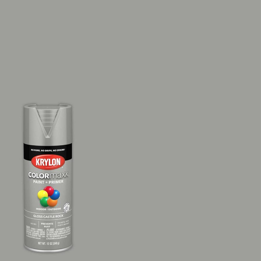 Krylon Colormaxx K05509007 Spray-Paints, Aerosol, Castle Rock, 12 Ounce
