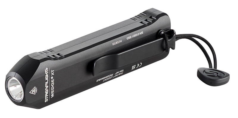 Wedge XT Streamlight 500-Lumen 1,900-Candela Flat Everyday Carry Flashlight, Includes USB-Cable and Pocket Lanyard, Black