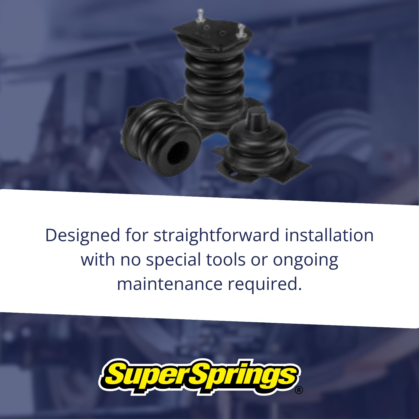 SumoSprings SSR-201-47-2 | Rear SumoSprings for Chevrolet Silverado 2500|3500, GMC Sierra 2500|3500, Black, 4600 lbs.