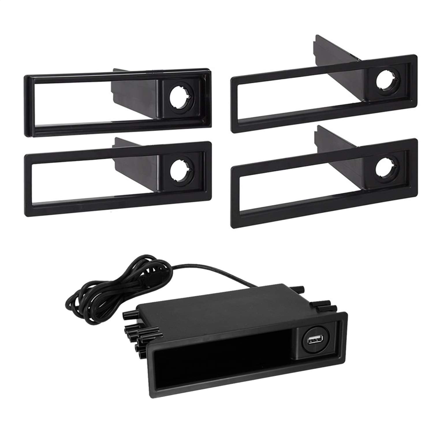 Metra Electronics - USB Charging Adapter ISO-DIN pocket 1981-2012 (88-00-9007) Metra Kits Trim and Brackets