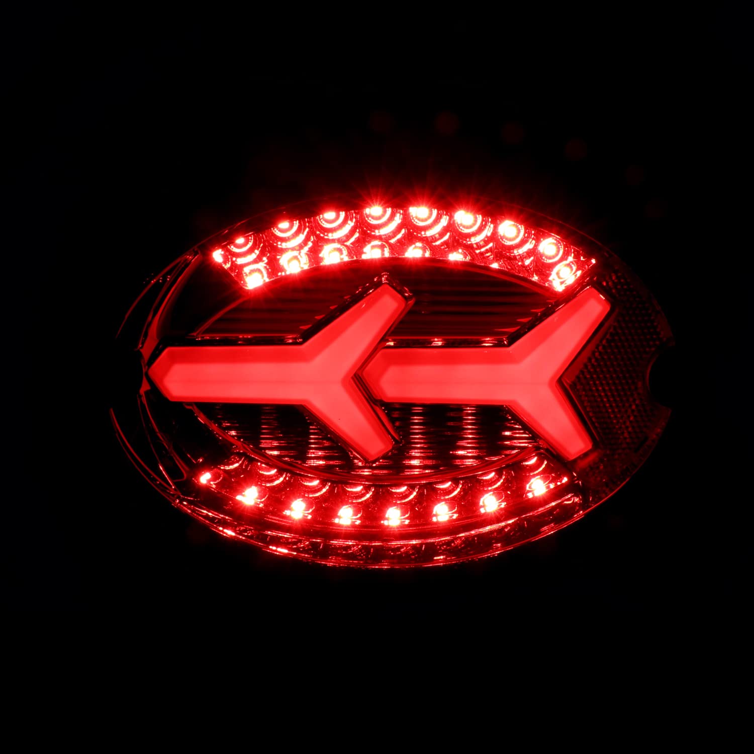 Red Tail Lights SPEC-D TUNING w/LED Tube Bar Compatible with 1997-2004 Chevy Corvette C5