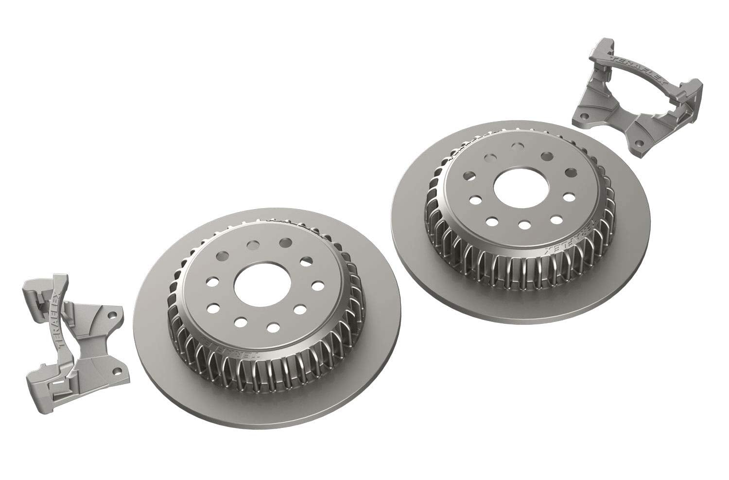 JK Rear TeraFlex 4304450 Big Rotor Kit with Caliper Brackets