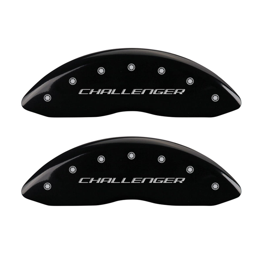 Caliper Covers MGP 12001SCLBBK with Black Powder Coat Finish, (Set of 4)