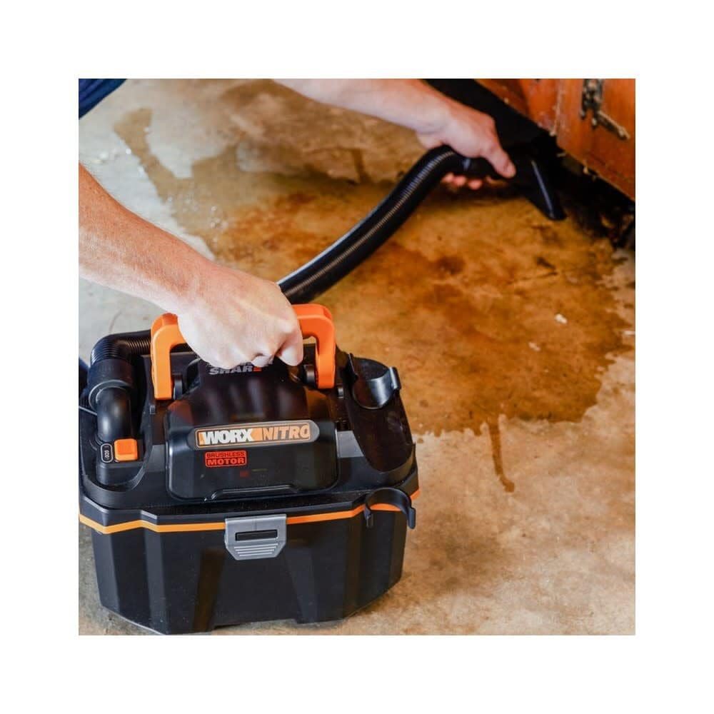 20V WORX 2.1 Gallon Cordless Wet/Dry Vacuum 35.31 Cfm Kit