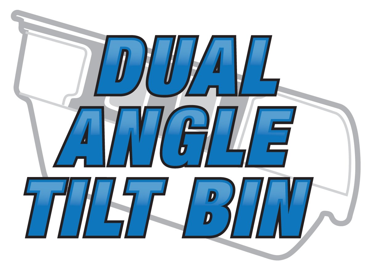 W5169 Performance Tool 32-inch Rail Set for Dual Angel Tilt Parts Bins (2 pack), White
