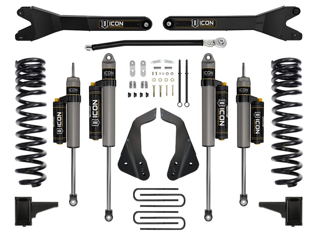 4.5" ICON Lift, Stage 4 Suspension System, w/Radius Arm, Compatible with 2005-07 Ford F250/F350, K64503R
