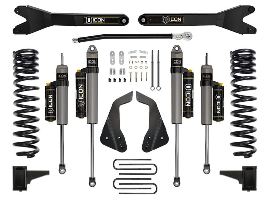 4.5" ICON Lift, Stage 4 Suspension System, w/Radius Arm, Compatible with 2005-07 Ford F250/F350, K64503R