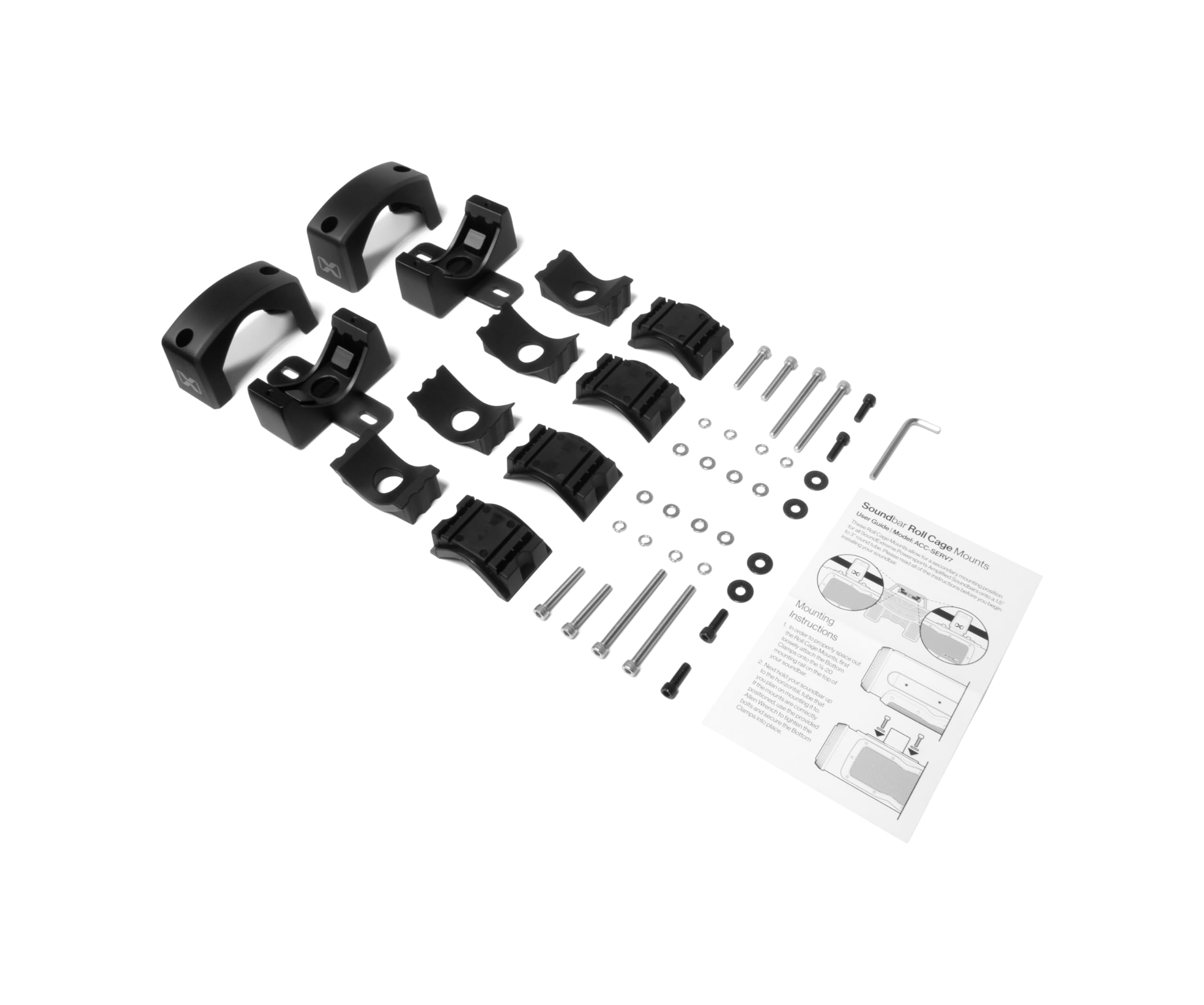 Universal SoundExtreme SE V7 Golf Cart Soundbar Mounting R-Bracket (Set of 2)