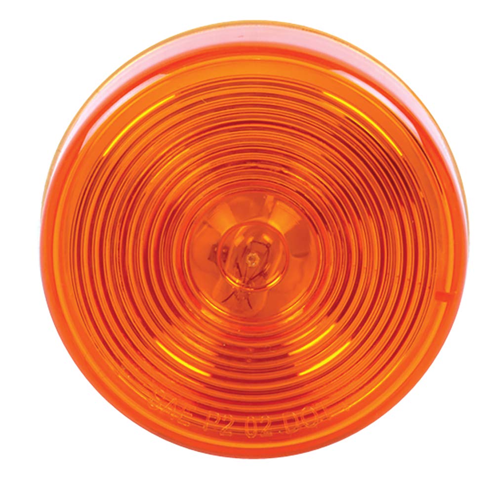 G25A-K Custer 2.5" Round Amber Light, Grommet, Plug