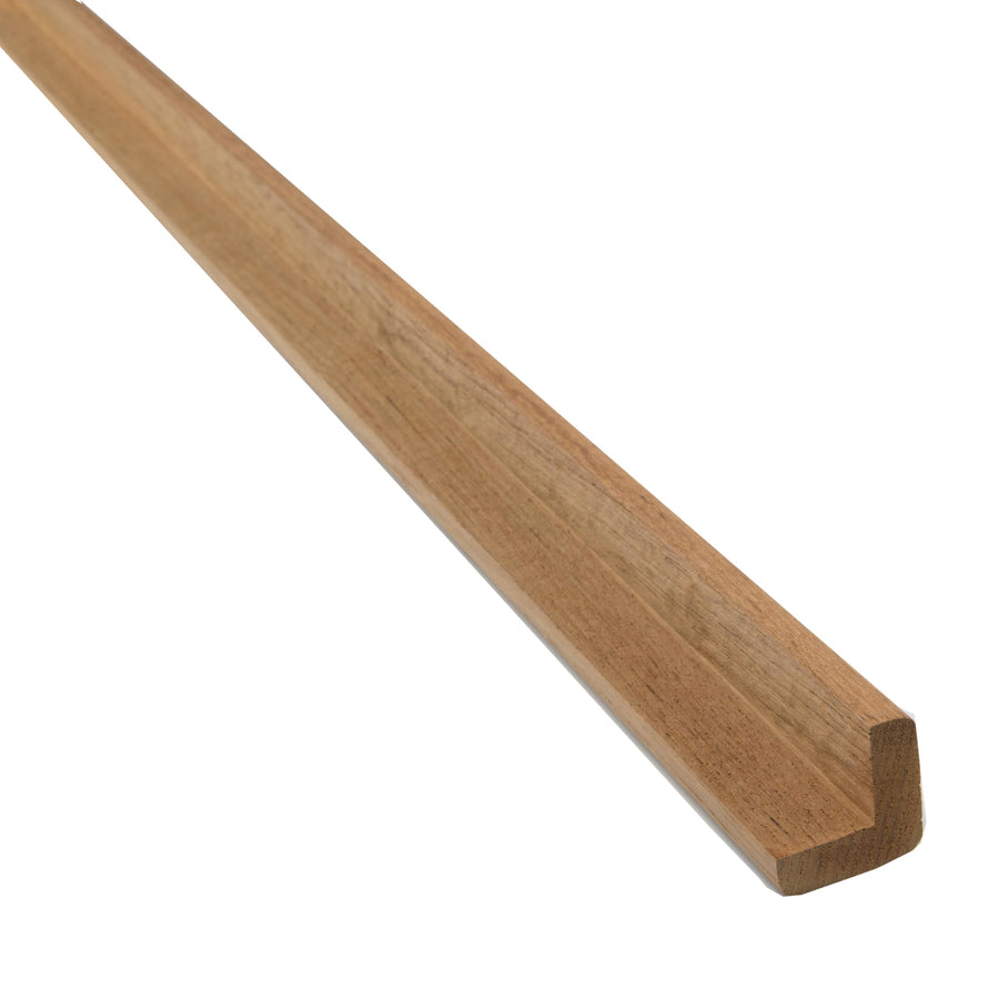 Teak Whitecap 60844 7/8" H x 7/8" W L-Molding - 5' Length