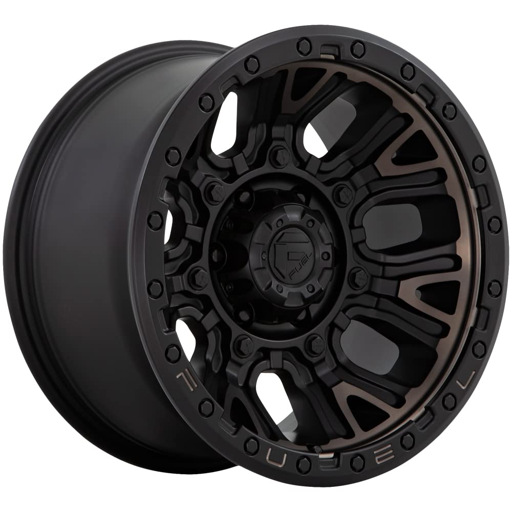 D824 TRACTION FUEL OFF-ROAD 17X9, 6X4.5, 5.04, 1mm MATTE BLACK WITH DOUBLE DARK TINT - D82417908750