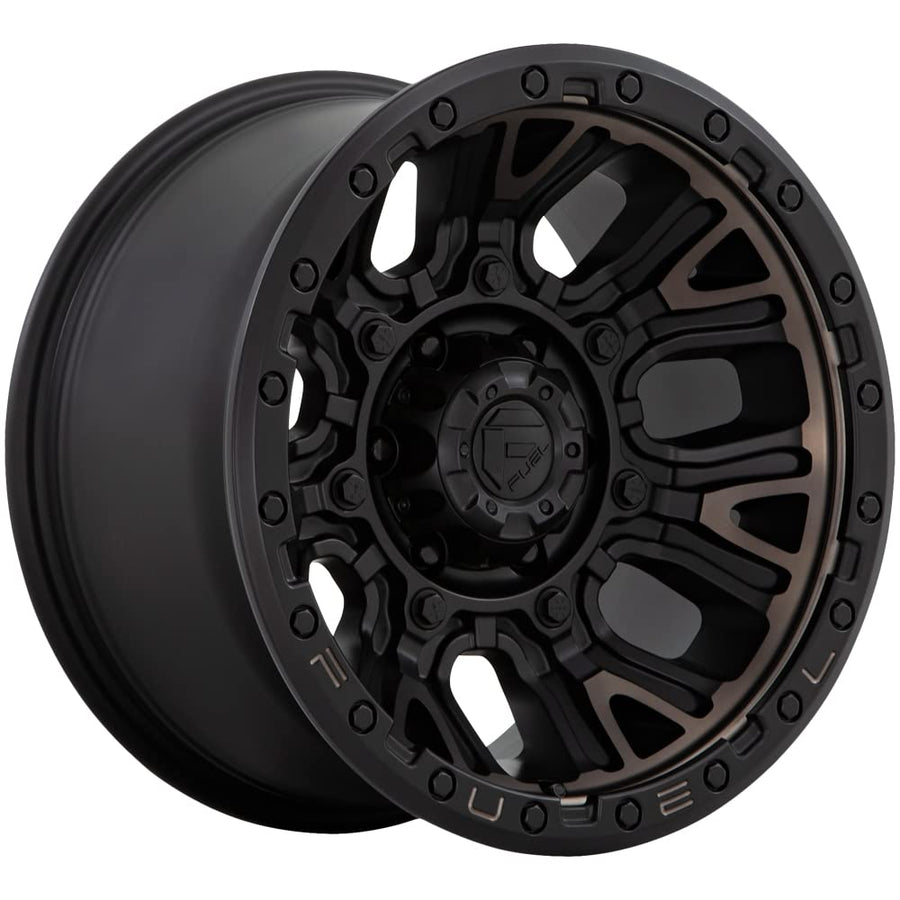 D824 TRACTION FUEL OFF-ROAD 17X9, 6X4.5, 5.04, 1mm MATTE BLACK WITH DOUBLE DARK TINT - D82417908750
