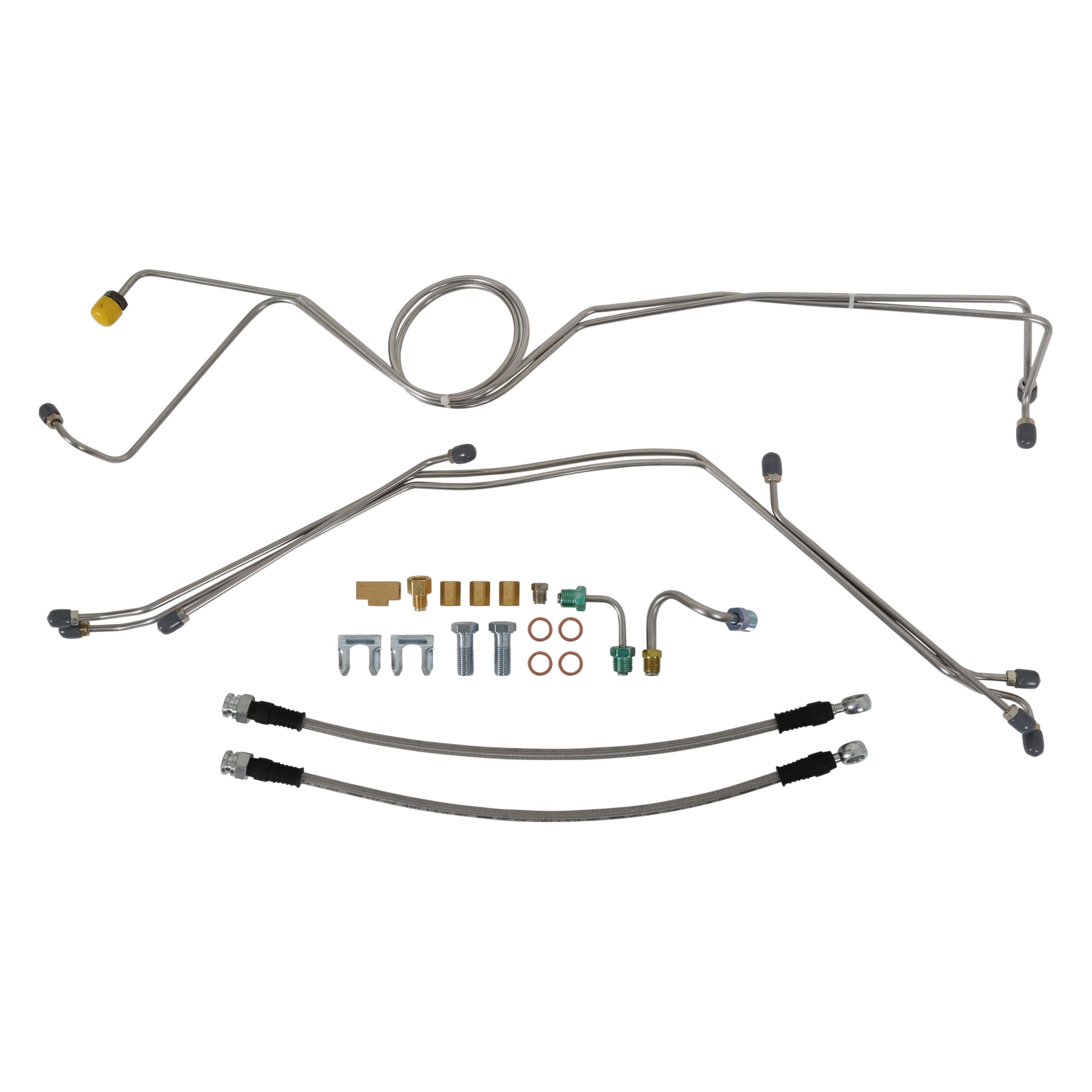 Disc Brake Conversion Brake Lines - Brothers Trucks DBBL66S Stainless