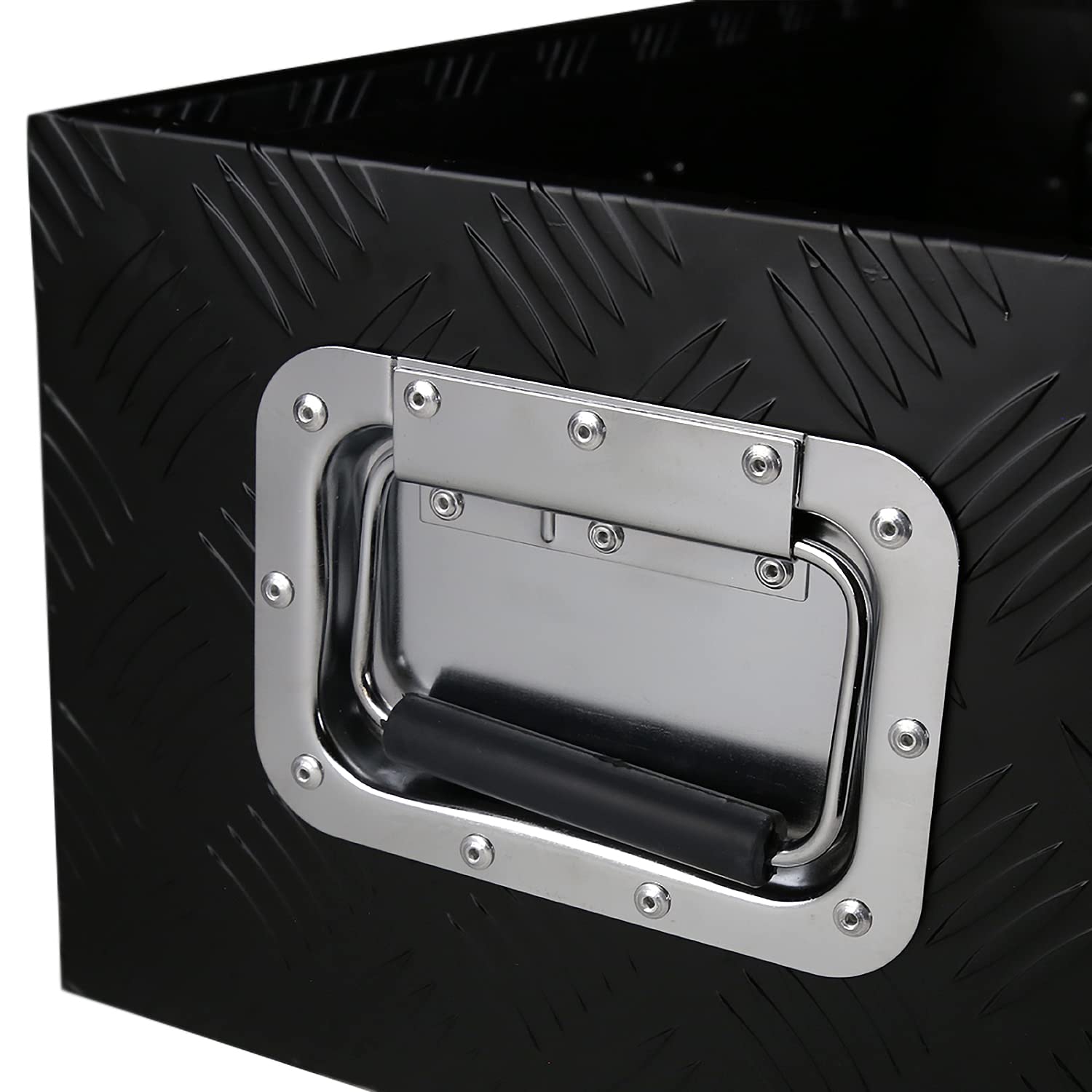 30x13x10 Truck Pickup Bed Utility Chest Aluminum Black Tool Box Trailer Storage W/Lock Key SPEC-D TUNING