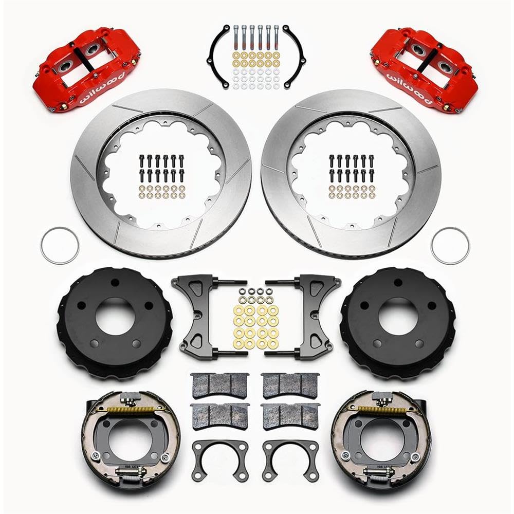 Rear P-Brk Kit, FNSL4R, 14.00", Red