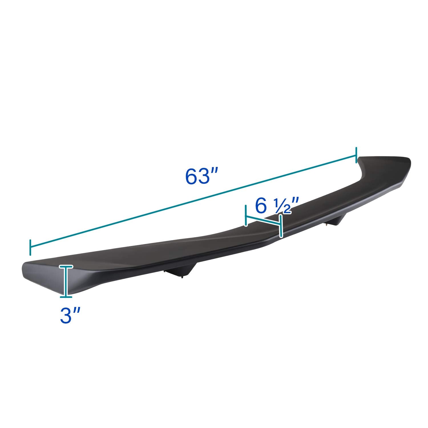 Matte Black Spec-D Tuning ZL1 Style ABS Rear Trunk Spoiler Compatible with 2016-2020 Chevy Camaro Models