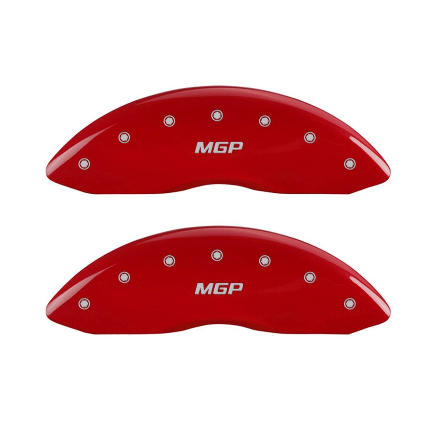MGP Red Caliper Covers 42011FMGPRD - Engraved Front, Set of 2