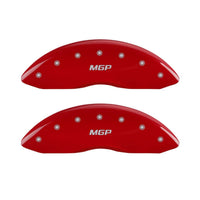MGP Red Caliper Covers 42011FMGPRD - Engraved Front, Set of 2