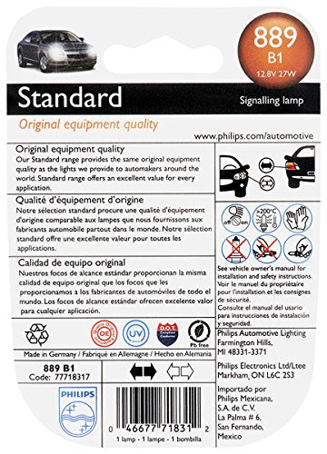 Standard Philips 889 Fog Bulb (Pack of 1)