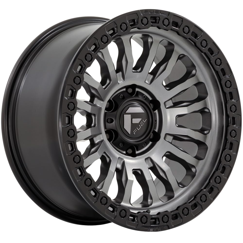 FUEL OFF-ROAD 18X9 FC857 RINCON 5X5.0 4.53-12mm MATTE GUNMETAL WITH BLACK LIP - FC857AB18905012N