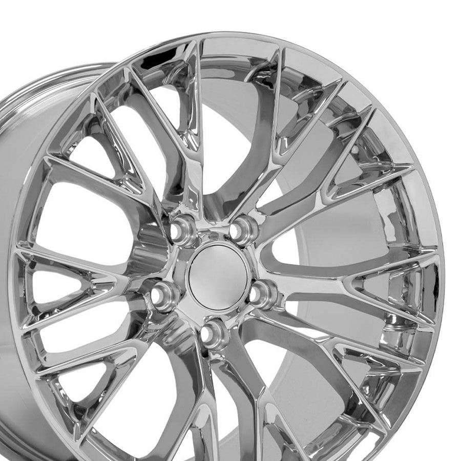 18 Inch OE Wheels CV22 Rim Fits Corvette C7 Z06 Style 5x120.65 18x10.5 Chrome - Hollander 5734 (1)