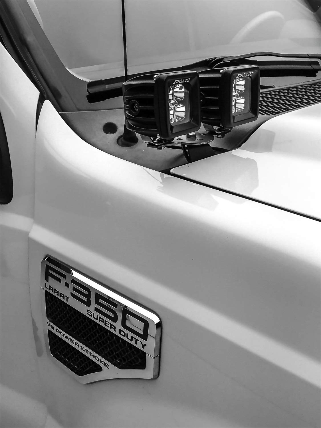 ZROADZ LED Pod Light Kit Z365462-KIT4 (A-Pillar 4), Black