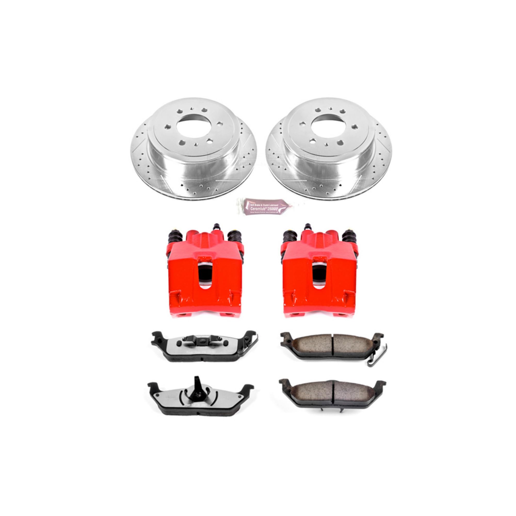 Power Stop Rear KC1950-36 Z36 Truck and Tow Brake Kit with Calipers For Ford F-150 2004-2011, Lincoln Mark LT 2006-2008 [Model Specific]