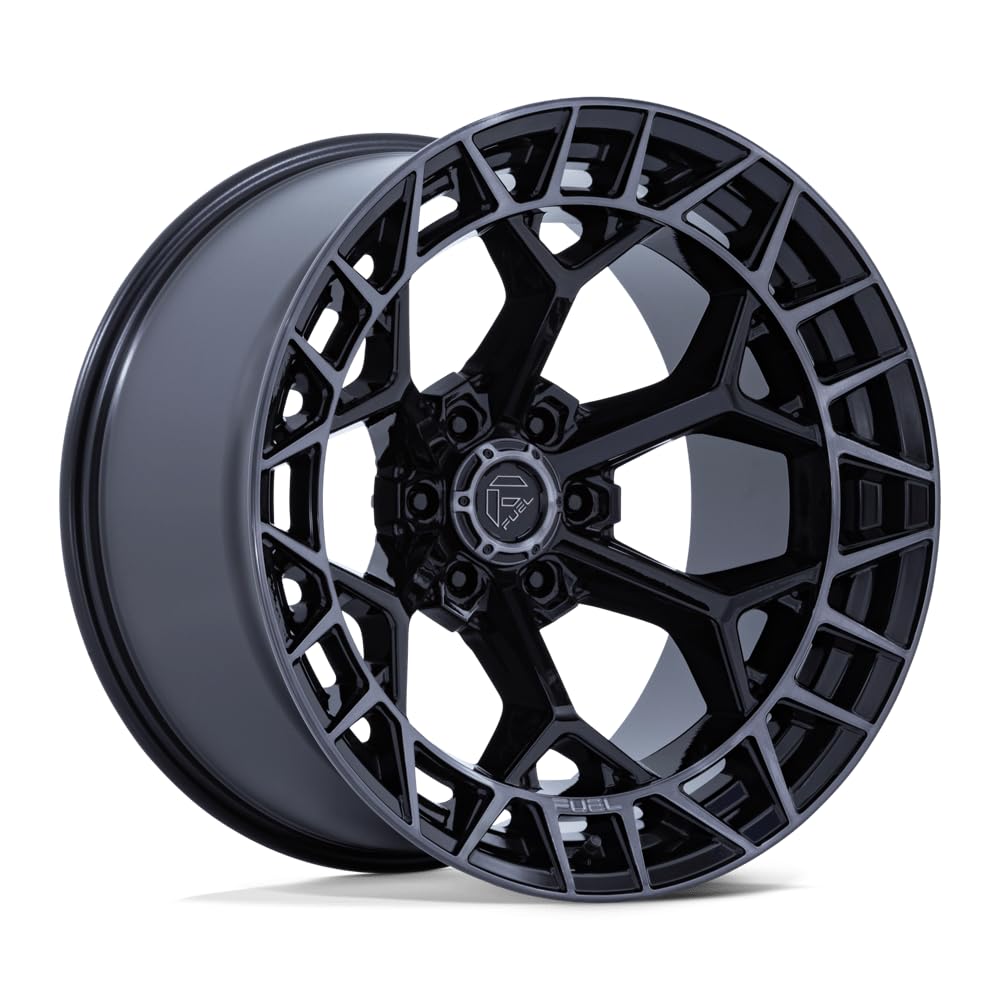 FC873 CHARGER FUEL OFF-ROAD 22X10 6X5.5 4.79-18mm GLOSS BLACK BRUSHED FACE DARK TINT - FC873BT22106818N