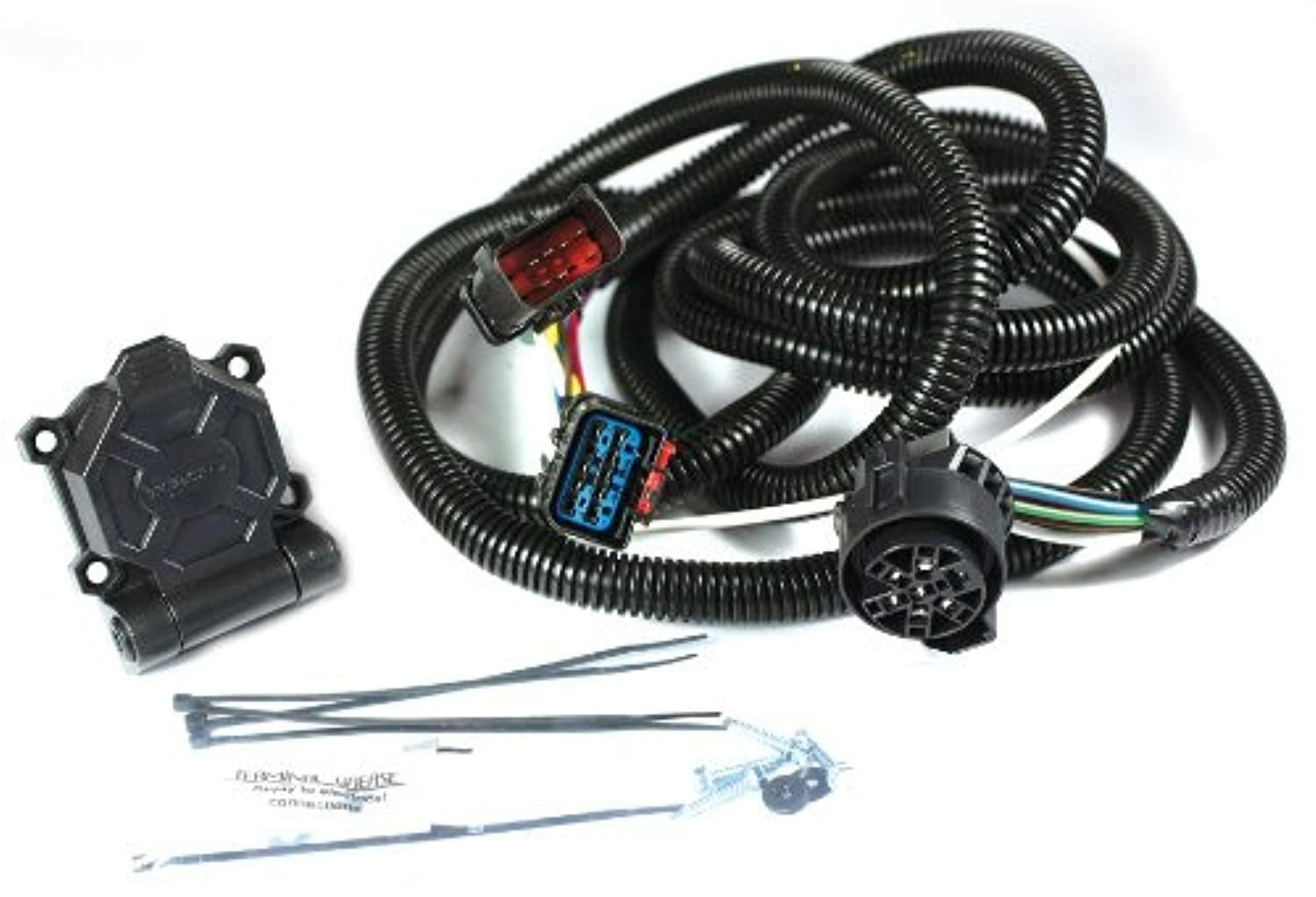 Husky 30345 Towing Endurance 7-Way Blade Trailer Wiring Connector Fits Dodge Ram 2500 and 3500 2000-2009 Plugs Into OEM Wiring System 90 Degree Angle Vehicle End