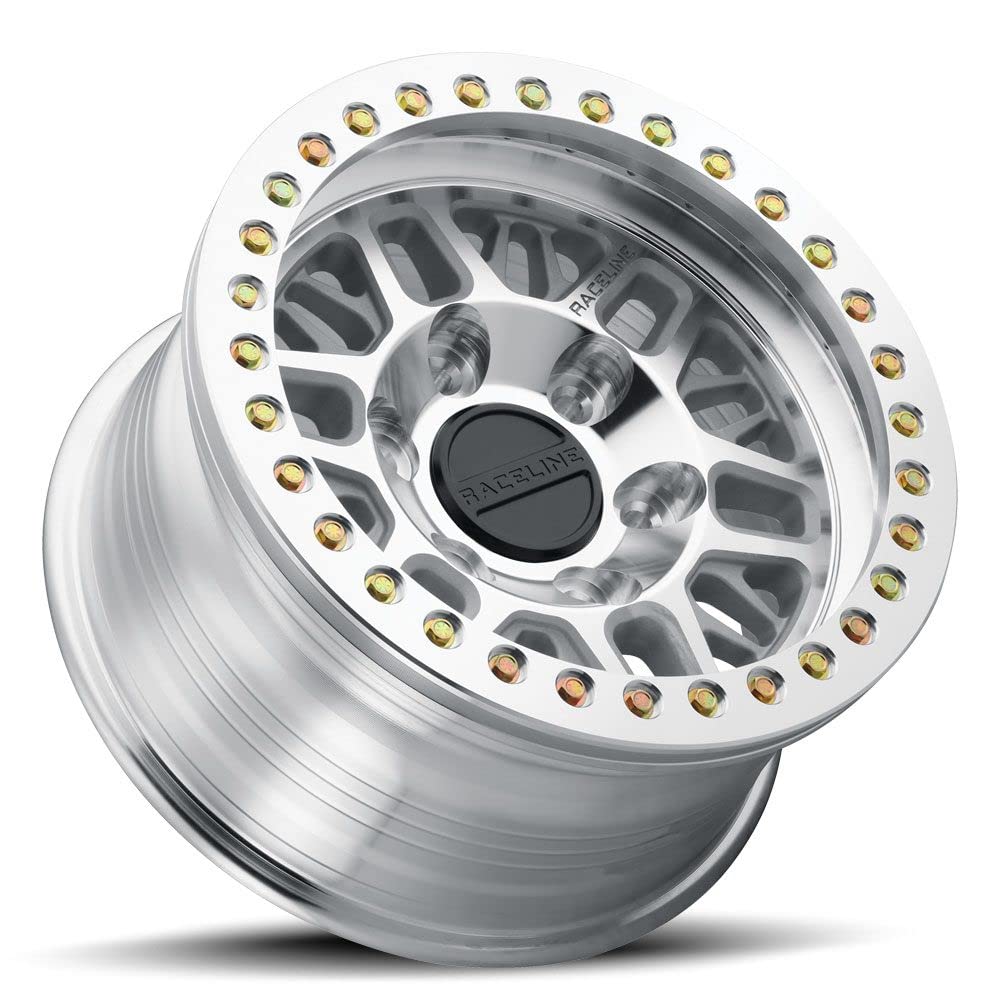 Raceline RT951M Wheels Ryno BEADLOCK Black Wheel with Machined (17 x 9. inches /1 x 1 mm, 12 mm Offset)