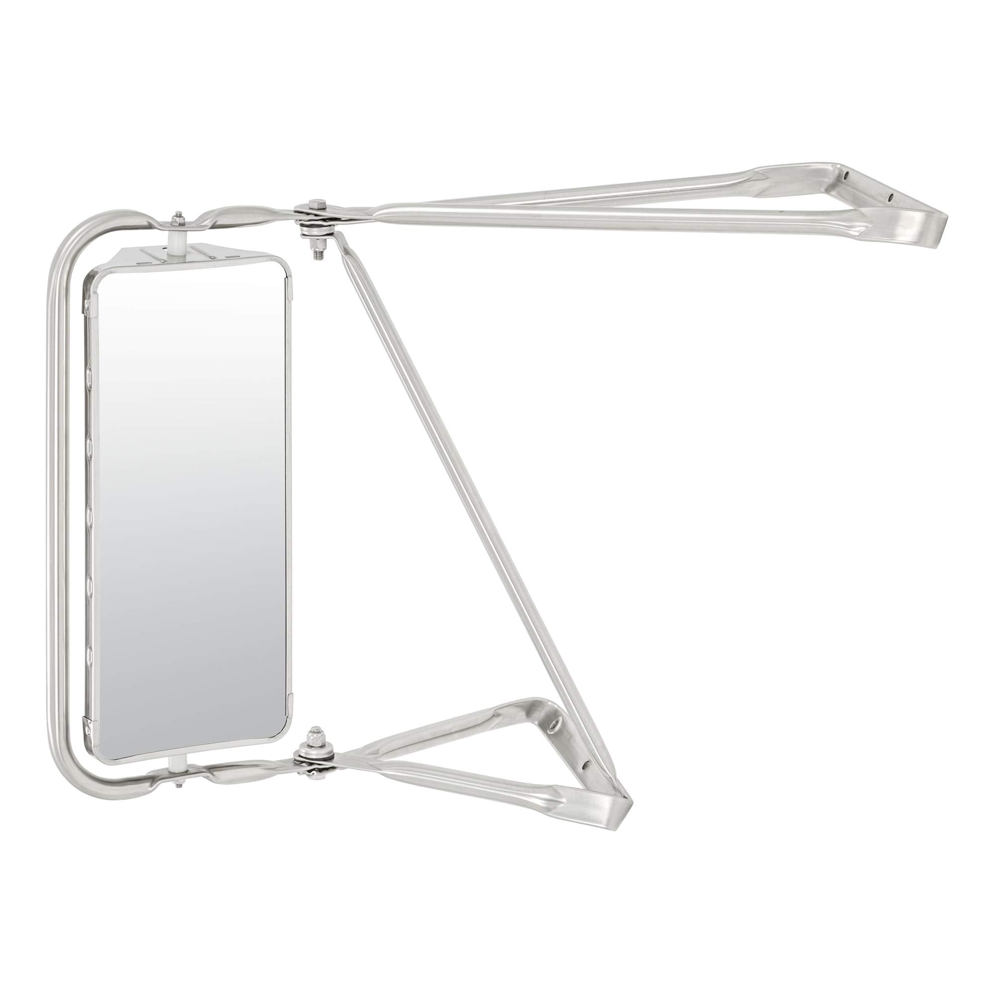 Custom RETRAC West Coast Mirror Assembly, Stainless Steel