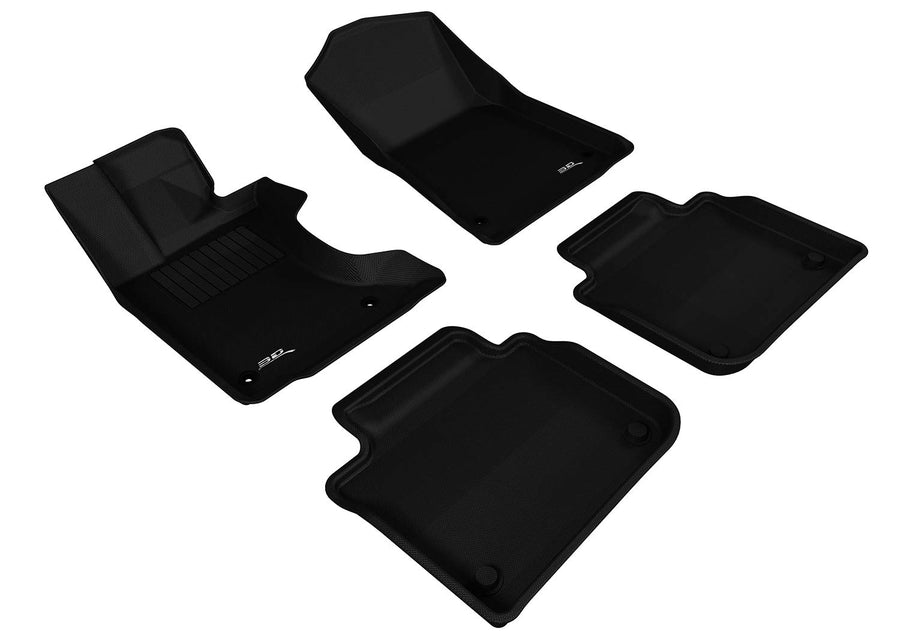 3D MAXpider KAGU Custom Fit Floor Mat (BLACK) Compatible with LEXUS GS/GS HYBRID 2013-2020 - Full Set