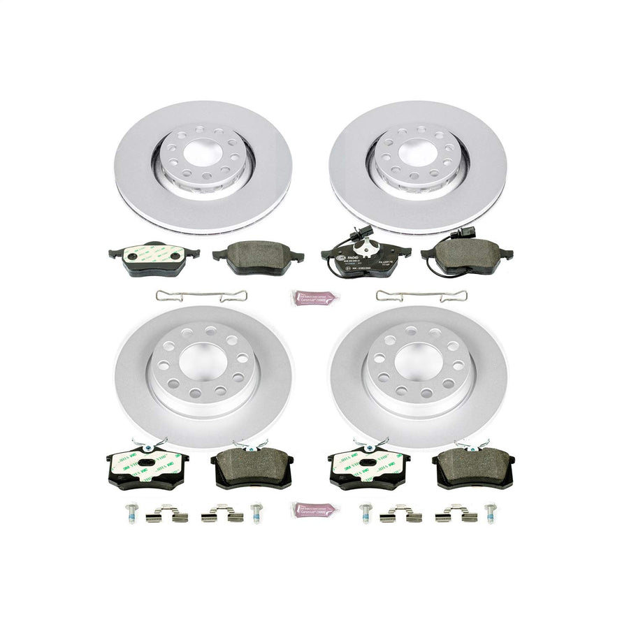 Euro-Stop Brake Kit Power Stop For Audi A4 2002-2006, Audi A4 Quattro 2002-2006 [Model Specific]