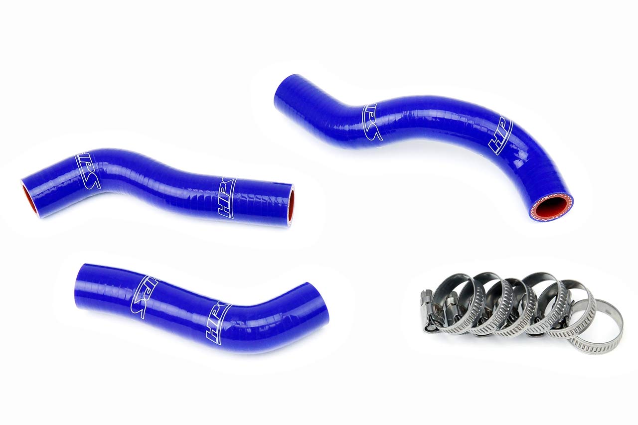 Blue HPS 57-1249-BLUE Silicone Radiator Coolant Hose Kit